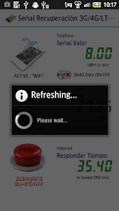 Sinal Recuperação 3G/4G/WiFi