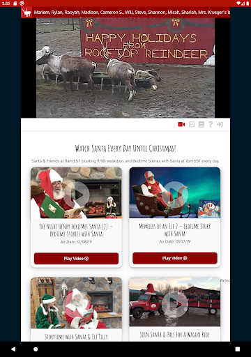 ReindeerCam LIVE! Screen 2