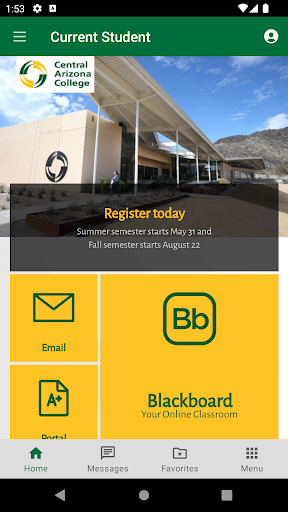 Central Arizona College Screen 2