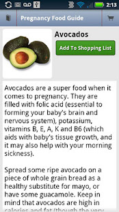 Pregnancy Food Guide 1.2 APK screenshots 3