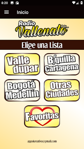 Radio Emisoras de Vallenato Screen 2