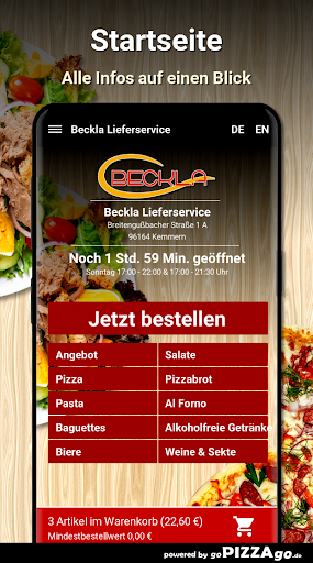 Beckla Lieferservice Kemmern Screen 2