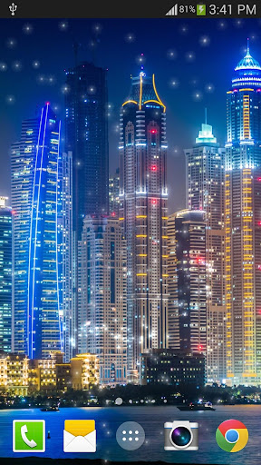 Dubai Night Live Wallpaper Screen 2