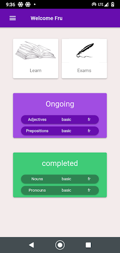 Android application Language Helper screenshort