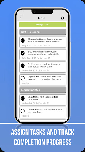 Screenshot of Restaurant Staff Scheduler