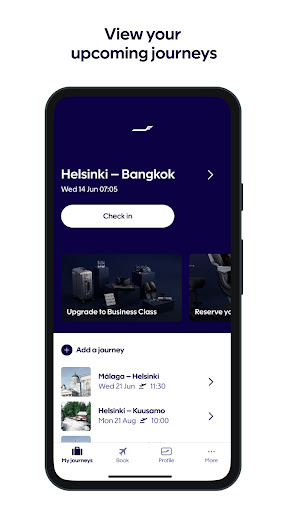 Android application Finnair screenshort