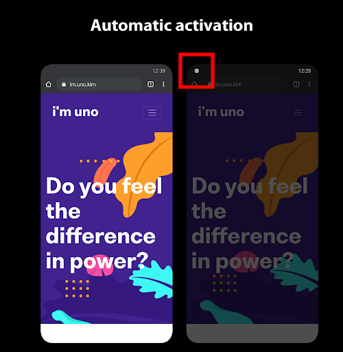 Android application HARD GAMER - Prevents burn in screenshort