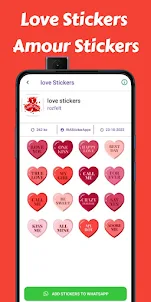 Love Stickers Amour WAStickers
