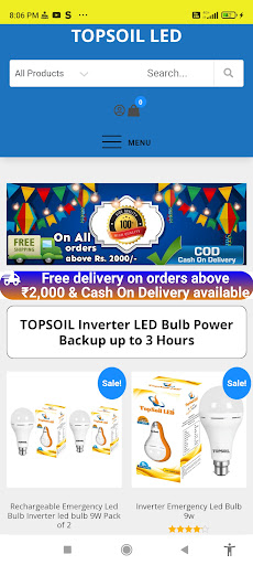 Android application TOPSOIL LED screenshort