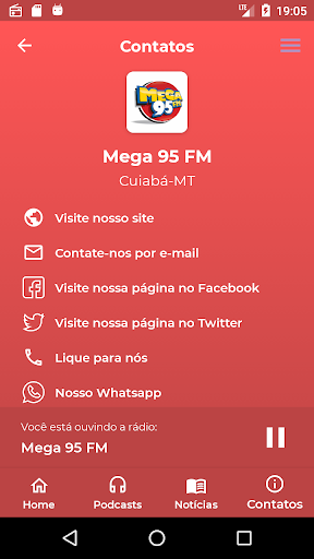 Rádio Mega 95 FM Screen 2