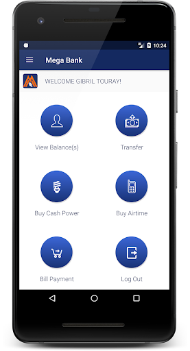Android application MegaBank Gambia screenshort