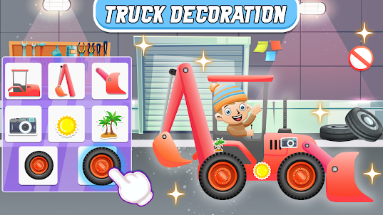 Kids Construction Trucks Games