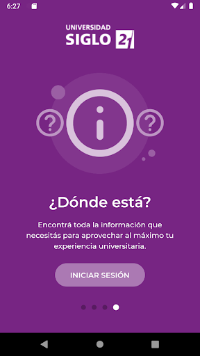 Android application Universidad Siglo 21 screenshort