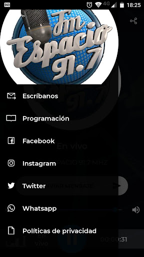 Radio Fm Espacio 91.7 Screen 3