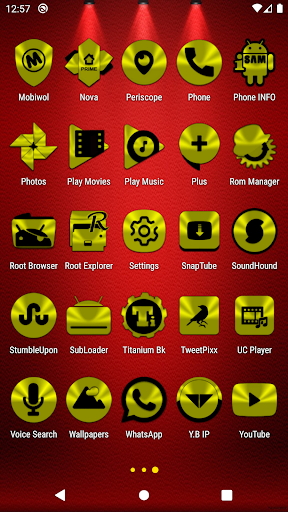 Yellow and Black Icon Pack