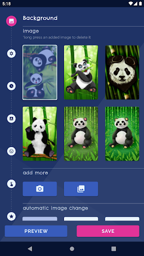 Panda Kawaii Live Wallpaper  screenshots 1