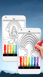 Rainbow Paint Coloring Book
