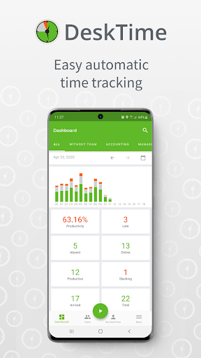 Android application DeskTime Mobile Time Tracker screenshort