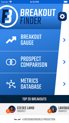 Android application Breakout Finder screenshort