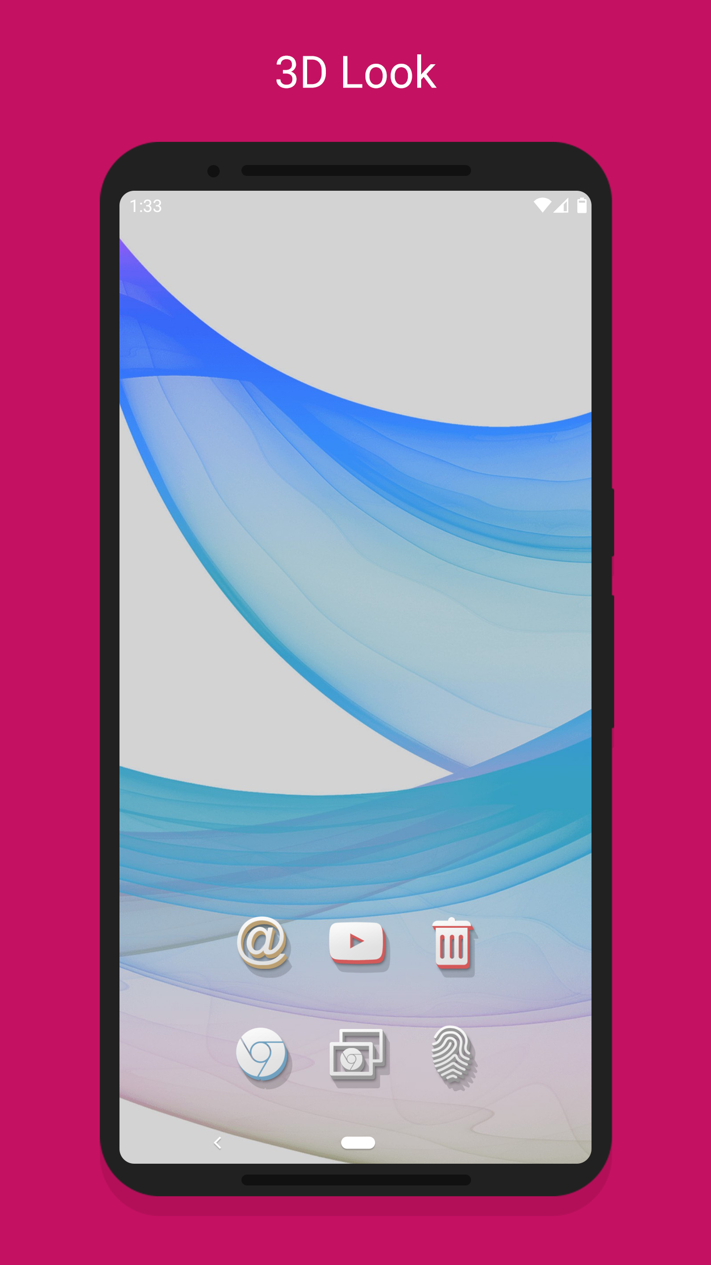 Android application 3Dion - Icon Pack screenshort