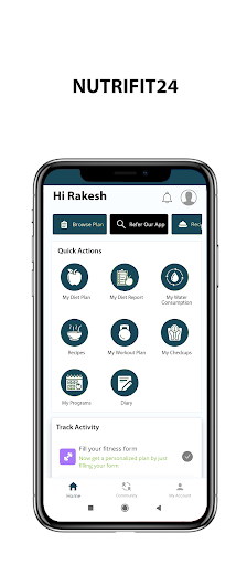 Android application Nutrifit24 screenshort