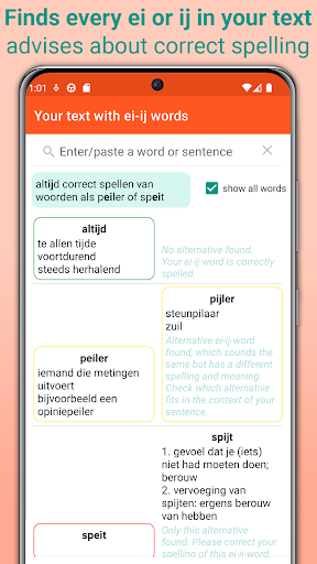 Android application Ei-ij Spelling Dutch screenshort
