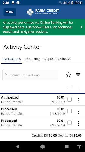 FCSC eBanking App Screen 3