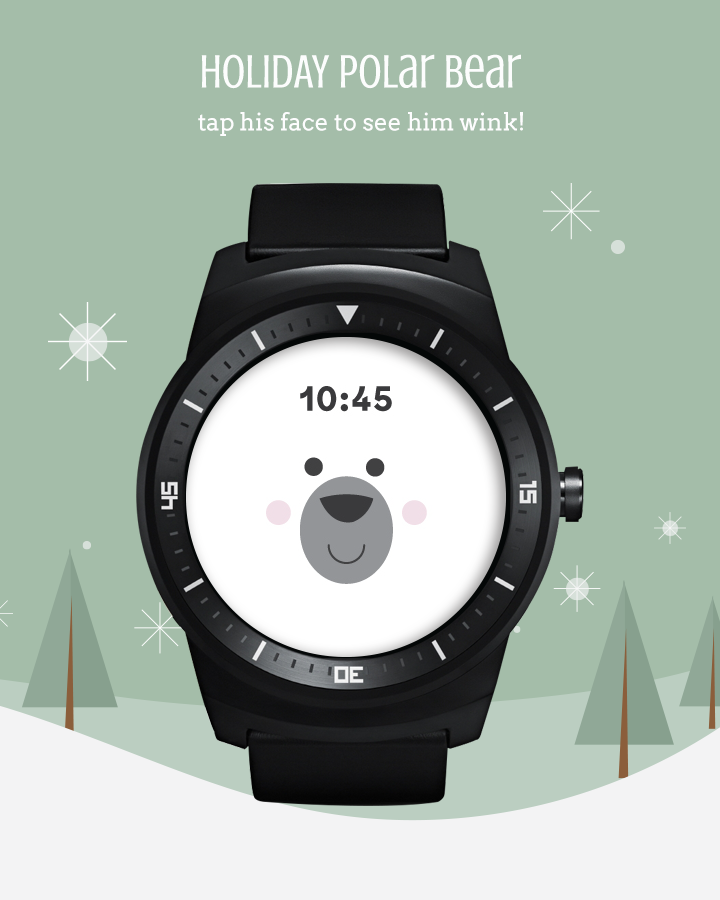 Android application Holiday Watch Faces screenshort