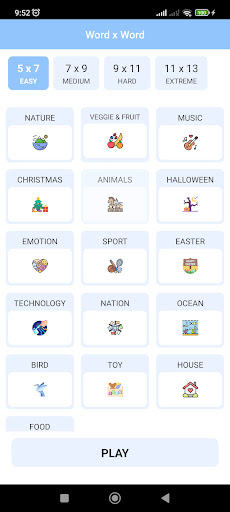 Android application WordxWord - Word Search Puzzle screenshort