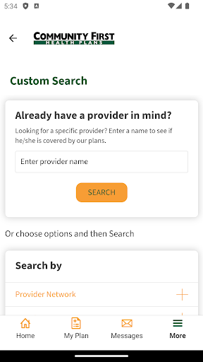 CFHP Portal Screen 3