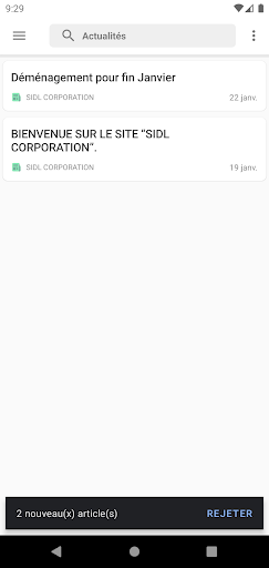 Android application SIDL CORPORATION screenshort