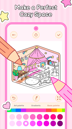 Game screenshot Cozy Home: Comfy Coloring Book apk download