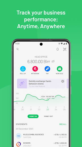 Android application M-PESA Business Ethiopia screenshort