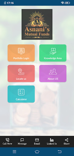 Android application Asnani Mutual Funds screenshort