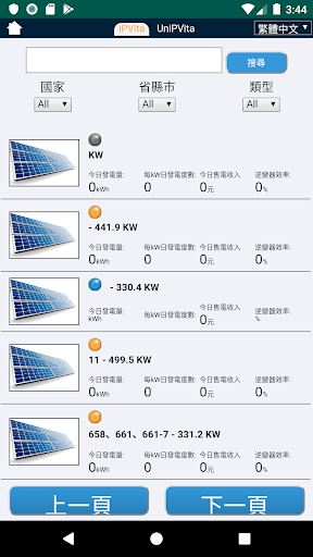 iPVita 太陽能監控系統 Screen 2