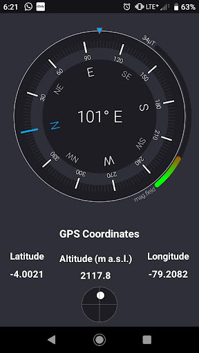 Android application Simple Compass screenshort