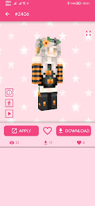 Screenshot 12 Aesthetic Skin for Minecraft android