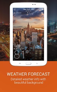 Weather app Tangkapan layar