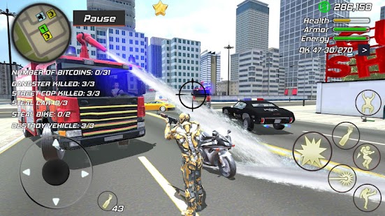 Super Crime Iron Hero Robot Screenshot