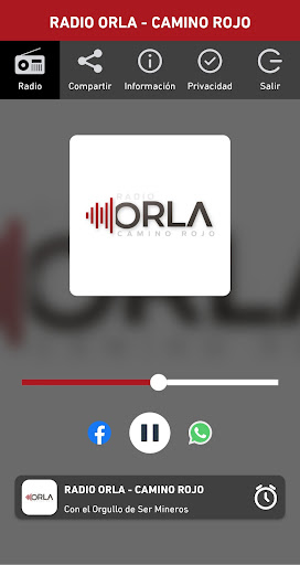 Android application RADIO ORLA - CAMINO ROJO screenshort