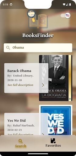 BooksFinder Screen 2