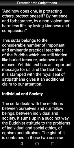 Protection via Satipaṭṭhāna Screen 3