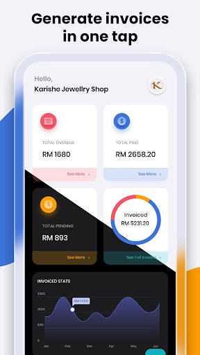 Android application Smart Invoice Maker screenshort