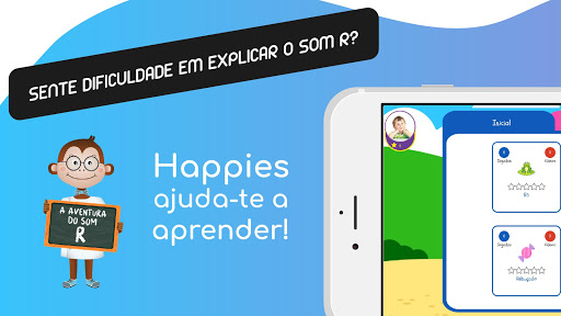 Android application Happies - Aprende o som R screenshort