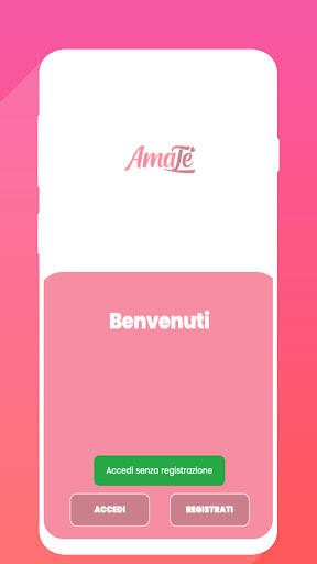 Android application Amaté Beauty Center screenshort