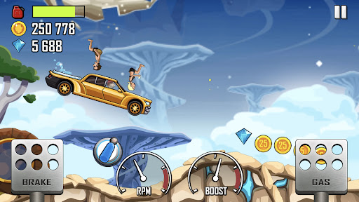 لعبة Hill Climb Racing apk مهكر2