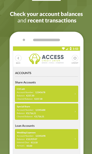 Access Credit Union Screen 3