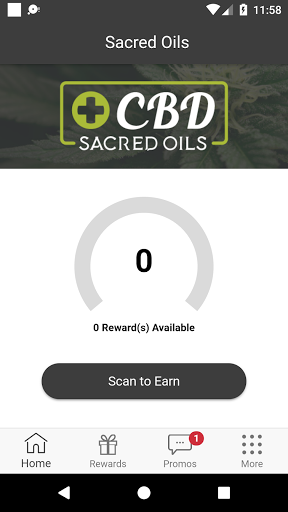 Android application Sacred Oils screenshort