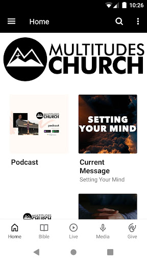 Android application Multitudes Church screenshort