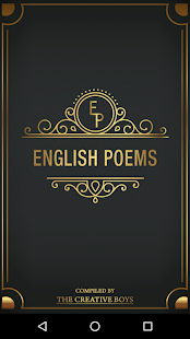 English Poems, Poets, Poetry Screenshot